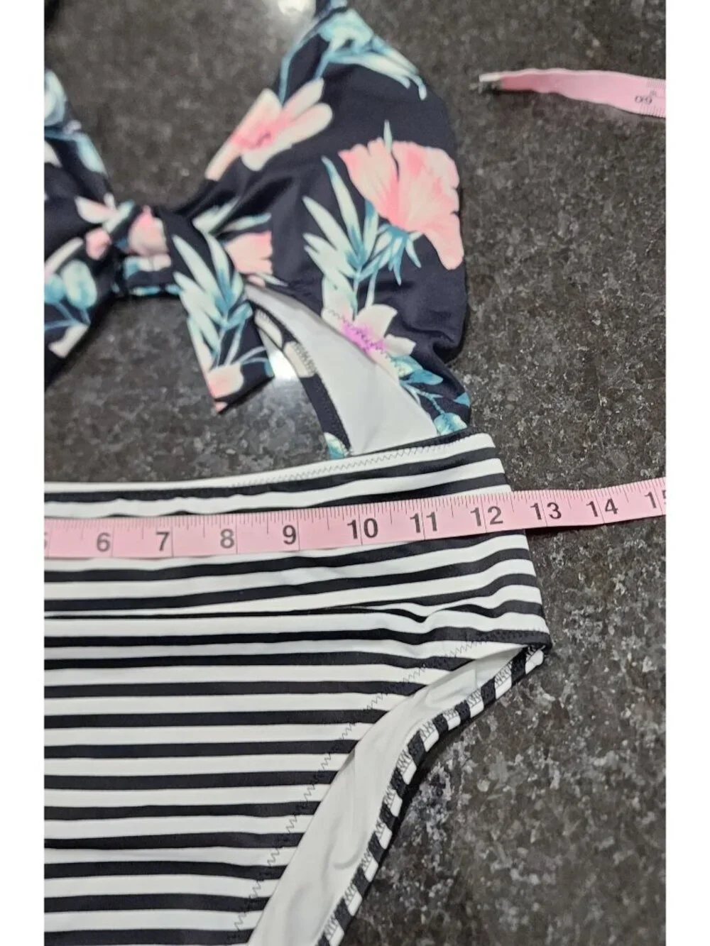 New. PINK Victoria's Secret Tropical Cutout 1 Piece Women's Swim suit size Small